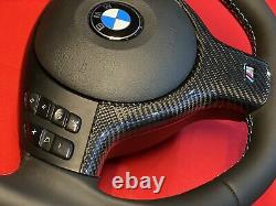 01-06 BMW E46 325 328 330 M3 Steering Wheel Lower Trim Carbon Fiber