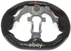09-16 Fits Nissan R35 GTR Customize Carbon Fiber Steering Wheel FLAT BOTTOM