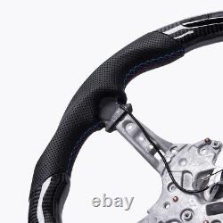 100% Carbon Fiber LED Steering Wheel skeleton M1 M2 M3 M4 F80 F82 F90 2015-19