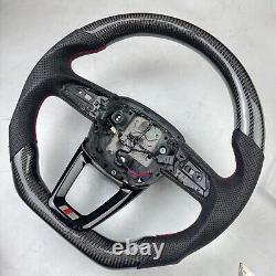 100%Real Black Carbon Fiber Steering wheel for Audi Q7 SQ7 SQ5 SQ7 SQ8 RS3 A4