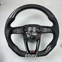100%Real Black Carbon Fiber Steering wheel for Audi Q7 SQ7 SQ5 SQ7 SQ8 RS3 A4