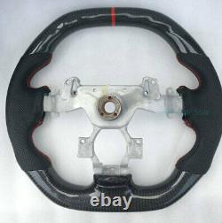 100% Real Carbon Fiber Alcantara/ Leather Car Steering Wheel For Nissan GTR R35