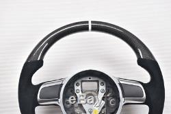 100% Real Carbon Fiber Car Steering Wheel For Audi TT R8 (Without Buttons Trim)
