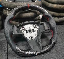 100%Real Carbon Fiber Flat Sport Steering Wheel for 2016+ Tesla Model 3 Model Y