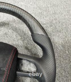 100% Real Carbon Fiber Leather Steering Wheel For Audi A4 A5 S4 S5 S6 B7 B8