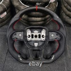 100% Real Carbon Fiber Steering Wheel For charger challenger scat pack 2015-2022