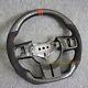 100% Real Carbon Fiber Suede Steering Wheel For Jeep Wrangler JK 2011-17