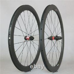 12 Speed Carbon Fiber Road Wheelset 5025mm Wheel Tubeless XDR / Micro Spline