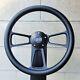 14 Billet Black Steering Wheel Carbon Fiber Vinyl + Licensed SS Chevy Horn