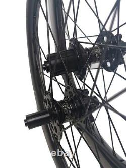 18/20er 406/355 Carbon Fiber Road Bike Wheelset 25x38mm Clincher Disc Brake Hub