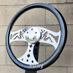 18 Billet Mud Flap Girls Steering Wheel Carbon Fiber Big Rig Semi Truck