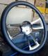 18 Inch Billet Semi Truck Steering Wheel Black Carbon Fiber Vinyl Grip 5 Hole