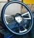 18 Inch Chrome Semi Truck Steering Wheel Carbon Fiber Hydrodipped Grip 5 Hole