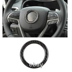 19pc Carbon Fiber Full Interior Steering wheel Cover Trim For Jeep Cherokee 2019