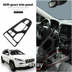 19pc Carbon Fiber Full Interior Steering wheel Cover Trim For Jeep Cherokee 2019