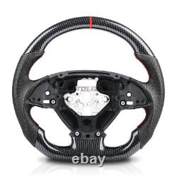 1X Hydro Dip Carbon Fiber Steering Wheel For Chevrolet Corvette C7 ZR1 Z06 14-19