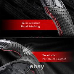 1X Hydro Dip Carbon Fiber Steering Wheel For Chevrolet Corvette C7 ZR1 Z06 14-19