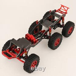 1/24 Carbon Fiber Car Frame with Metal Axles Wheels For RC SCX24 6x6 Car Part