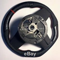 2005-2009 Ford Mustang Red Stitch Real Carbon Fiber Steering Wheel