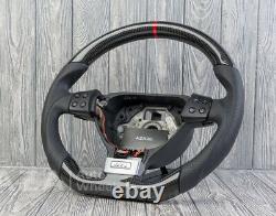 2005-2009 Vw Mk5 Golf Jetta Gli Gti Carbon Fiber Steering Wheel Flat Bottom