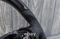 2005-2009 Vw Mk5 Golf Jetta Gli Gti Carbon Fiber Steering Wheel Flat Bottom