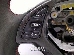 2007 to 2014 Infiniti G35/G37 Suede Black Carbon Fiber Steering Wheel 6572D OEM