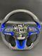 2014-2019 Dodge Durango / Charger Challenger Carbon fiber Steering Wheel Blue
