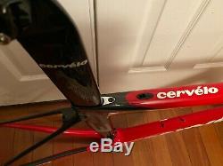 2015 Cervelo S3 Aero Carbon Road Frameset 51cm Rim Brake Red/ Black