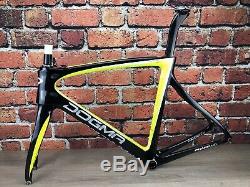 2015 Pinarello Dogma F8 56cm Carbon Road Bike Frameset Rim Brake Black/Fluro