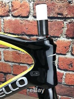 2015 Pinarello Dogma F8 56cm Carbon Road Bike Frameset Rim Brake Black/Fluro