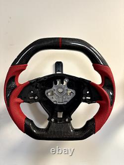 2016-24 Camaro LT RS SS ZL1 LT1 Red Leather Carbon Fiber Steering Wheel