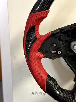 2016-24 Camaro LT RS SS ZL1 LT1 Red Leather Carbon Fiber Steering Wheel