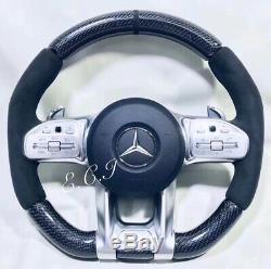 2019 Mercedes Amg C63 E63 Gt S63 Cls63 G63 Carbon Fiber Piano Steering Wheel