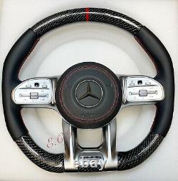 2020 Mercedes Amg For 2003-2012 G550 G55 Amg Carbon Fiber Piano Steering Wheel