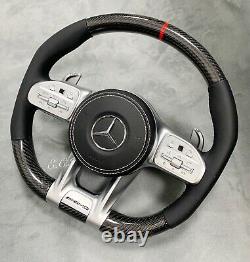 2020 Mercedes Amg For 2003-2012 G550 G55 Amg Carbon Fiber Piano Steering Wheel