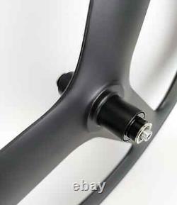 20 Inch Carbon Bicycle Wheels 3 Spokes 23mm Width Clincher Road Bike Wheelset