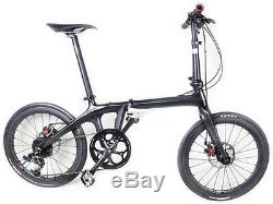 20in Full Carbon Folding Bike Shimano Disc Frame Crankset Fork wheels Gloss Stem