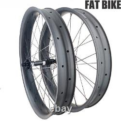 26er Snow Sand Beach Fat Bike Wheelset 9040mm Carbon Fiber Wheels HG XD Hub
