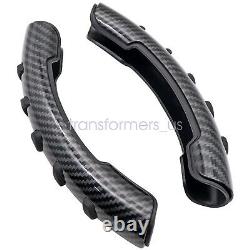 2x Carbon Fiber Non-Slip Steering Wheel Booster Cover For Honda Civic Accord CRV