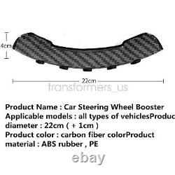 2x Carbon Fiber Non-Slip Steering Wheel Booster Cover For Honda Civic Accord CRV