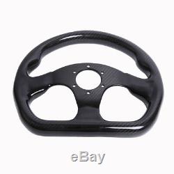 300MM Bolts Racing Steering Wheel Cover Carbon Fiber 6 Holes Universal Jet Plane