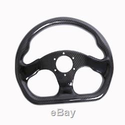 300MM Bolts Racing Steering Wheel Cover Carbon Fiber 6 Holes Universal Jet Plane