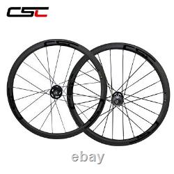 38x25mm Fixed Gear Carbon Wheels Track Carbon Fiber Wheelset Clincher Tububuless