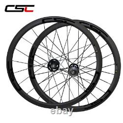 38x25mm Fixed Gear Carbon Wheels Track Carbon Fiber Wheelset Clincher Tububuless