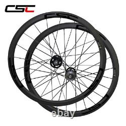 38x25mm Fixed Gear Carbon Wheels Track Carbon Fiber Wheelset Clincher Tububuless