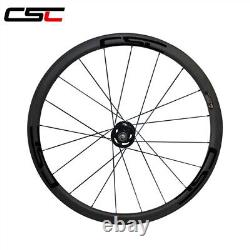 38x25mm Fixed Gear Carbon Wheels Track Carbon Fiber Wheelset Clincher Tububuless