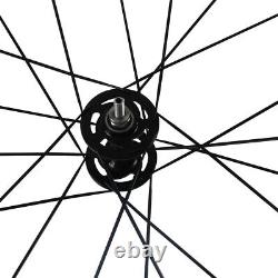 38x25mm Fixed Gear Carbon Wheels Track Carbon Fiber Wheelset Clincher Tububuless