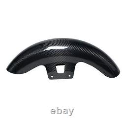 3K Carbon Fiber Front Fender for Harley Touring with 17 and Bigger Wheel FLHRC