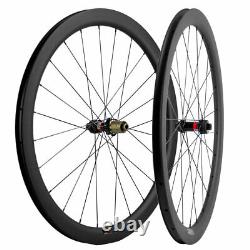 45mm Depth Disc Brake Carbon Wheels 25mm U Shape Novatec 411-412 Hub Wheelset
