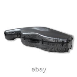 4/4 Cello Case Carbon Fiber, Strong & Light, Black Stripe, with Wheels